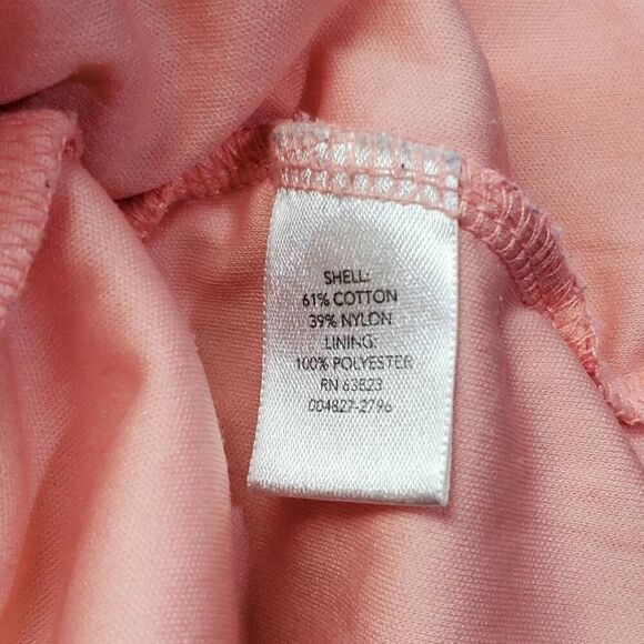 CJ Banks 3x Pink Lace Floral Blouse Keyhole Back - Picture 6 of 9